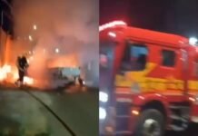 Carro explode e assusta moradores no Ouro Verde na Zona Leste de Manaus