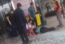 Veículo perde controle, atinge parede de vidro e fere cliente em shopping de Manaus