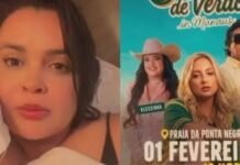 Ausência de Klessinha repercute durante gravação de DVD de Jú Marques em Manaus