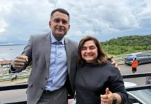 Professora Maria do Carmo esquenta clima político em Maués com Sargento Salazar e comitiva de pré-candidatos