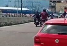 Suspeito de furtos é atropelado durante fuga e detido por populares em Manaus