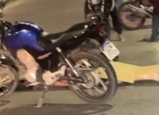 Motociclista morre após perder controle e bater em mureta na Nova Cidade em Manaus