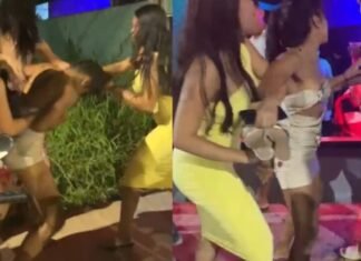 Confusão entre mulheres chama atenção em frente a bar no interior do Amazonas