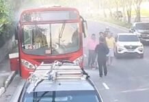 Ônibus da linha 641 registra princípio de incêndio na Zona Oeste de Manaus