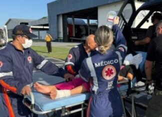 Criança picada por cobra é resgatada por helicóptero no AM
