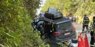 Corpo fica preso às ferragens após acidente grave na BR-174