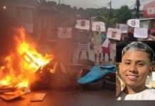 Familiares de jovem morto após colisão com viatura fazem protesto na Zona Leste de Manaus