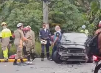 Motorista invade contramão e provoca grave acidente na Avenida Santos Dumont em Manaus
