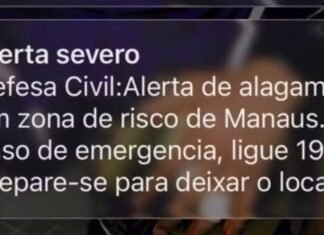 Manaus entra em alerta severo para chuvas intensas e risco de alagamentos