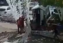Homem morre eletrocutado durante montagem de Rua da Copa no interior do Amazonas