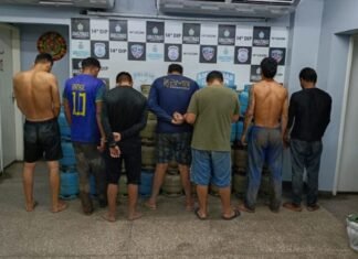 Sete suspeitos são presos e 68 botijas de gás furtadas são recuperadas em Manaus