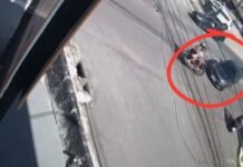 Câmeras registram acidente entre carro e motocicletas que deixa feridos no Parque Dez em Manaus