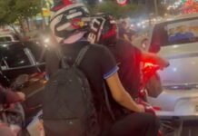 Briga entre motociclistas para trânsito e provoca confusão na Avenida Torquato Tapajós em Manaus