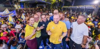 Roberto Cidade participa de ato que confirma Fausto Júnior na disputa à reeleição para deputado federal