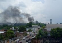 Incêndio em área de mata assusta moradores e mobiliza bombeiros no Parque 10 em Manaus