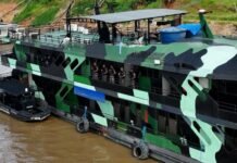 Em Jutaí, Wilson Lima visita base fluvial e defende criação de Polícia de Fronteira para conter cr1me organizado na Amazônia