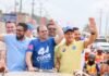 Adjuto Afonso participa de carreata em Iranduba ao lado de Roberto Cidade