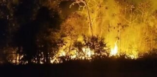 Incêndio de grandes proporções atinge lixão e deixa ar em condição péssima em Maués