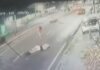 Câmeras flagram acidente que deixou casal ferido na Avenida Efigênio Salles em Manaus