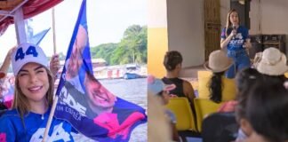Thaisa Cidade visita comunidades ribeirinhas de Manaus, conversa com moradores e apresenta propostas de Roberto Cidade